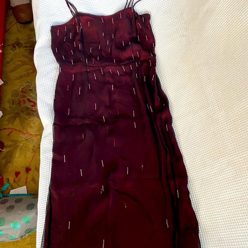 Little Black and Red Cocktail Dress Tahari